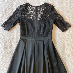 Flirty Retro Little Black Dress Sweetheart Neckline